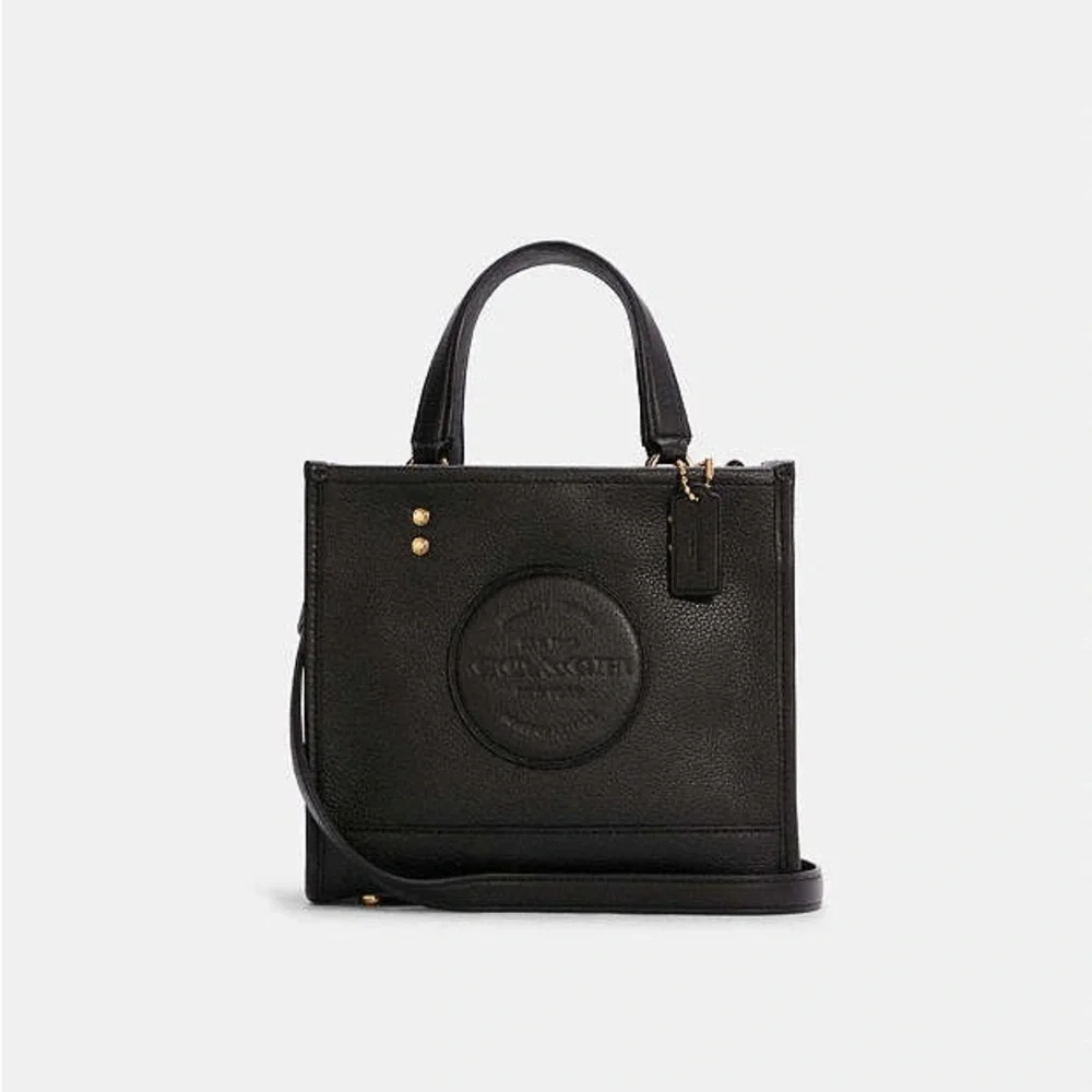 Coach Black Dempsey Tote With Patch